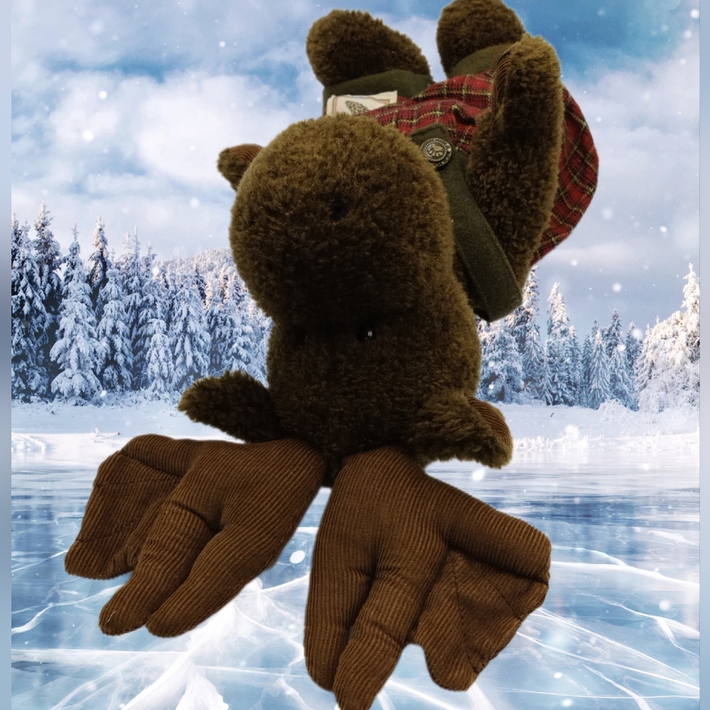 Rustic Plush Moose - Picture 3 of 5